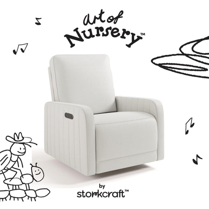 Storkcraft® Kyoto Deluxe Extra-Wide Nursery Power Recliner Swivel Glider