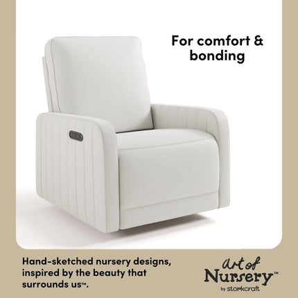 Storkcraft® Kyoto Deluxe Extra-Wide Nursery Power Recliner Swivel Glider