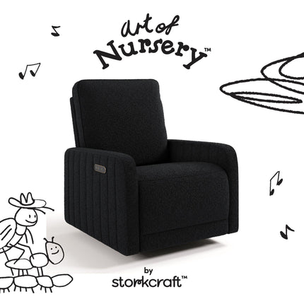 Storkcraft® Kyoto Deluxe Extra-Wide Nursery Power Recliner Swivel Glider