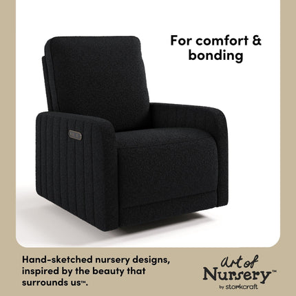 Storkcraft® Kyoto Deluxe Extra-Wide Nursery Power Recliner Swivel Glider