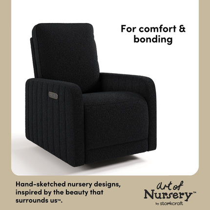 Storkcraft® Kyoto Deluxe Nursery Power Recliner Swivel Glider