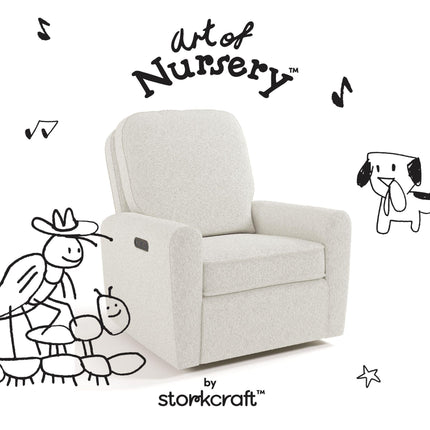 Storkcraft® Amalfi™ Deluxe Power Recliner Swivel Glider