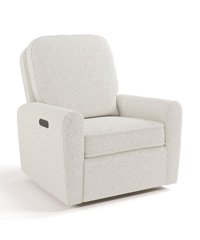 Storkcraft® Amalfi™ Deluxe Power Recliner Swivel Glider