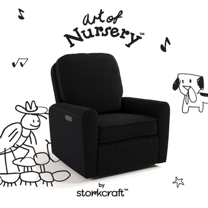 Storkcraft® Amalfi™ Deluxe Power Recliner Swivel Glider