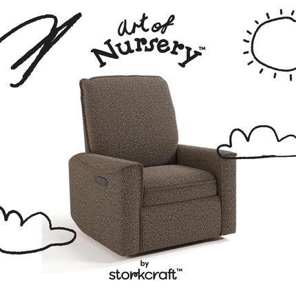 Storkcraft® Santos™ Deluxe Nursery Power Recliner Swivel Glider