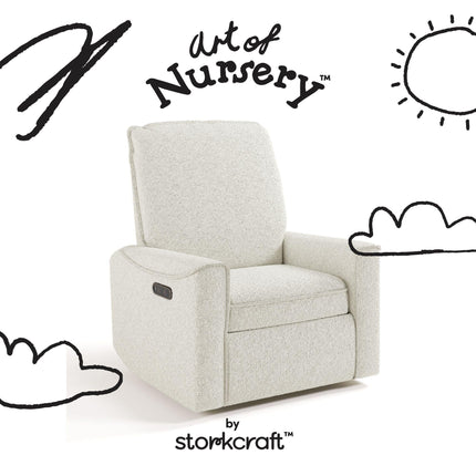 Storkcraft® Santos™ Deluxe Nursery Power Recliner Swivel Glider