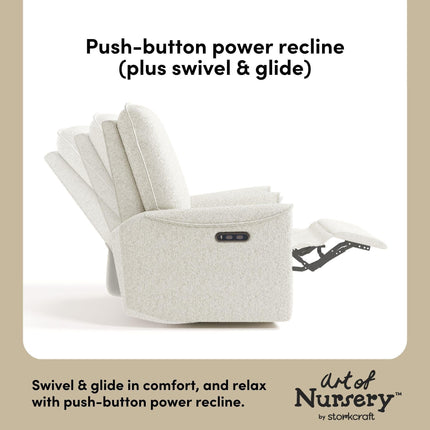 Storkcraft® Santos™ Deluxe Nursery Power Recliner Swivel Glider