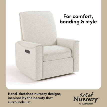 Storkcraft® Santos™ Deluxe Nursery Power Recliner Swivel Glider