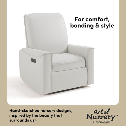 Storkcraft® Santos™ Deluxe Nursery Power Recliner Swivel Glider