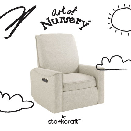 Storkcraft® Santos™ Deluxe Nursery Power Recliner Swivel Glider