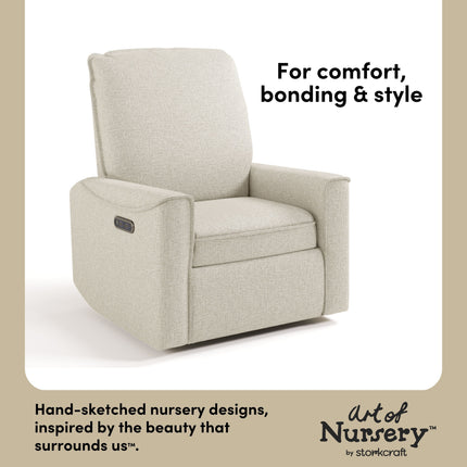 Storkcraft® Santos™ Deluxe Nursery Power Recliner Swivel Glider