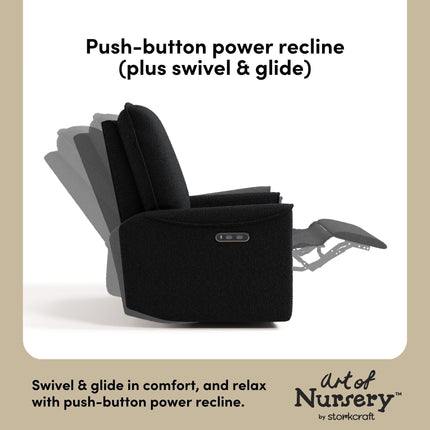 Storkcraft® Santos™ Deluxe Nursery Power Recliner Swivel Glider