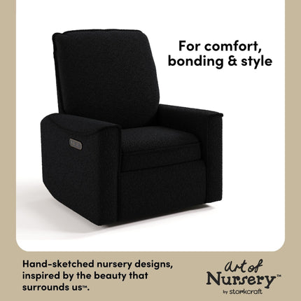 Storkcraft® Santos™ Deluxe Nursery Power Recliner Swivel Glider
