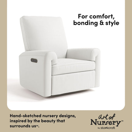 Storkcraft® Sorrento Deluxe Power Recliner Swivel Glider