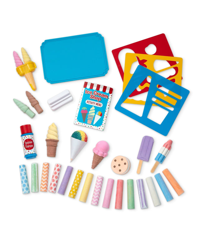 Ice Cream Shop Chalk Play Set