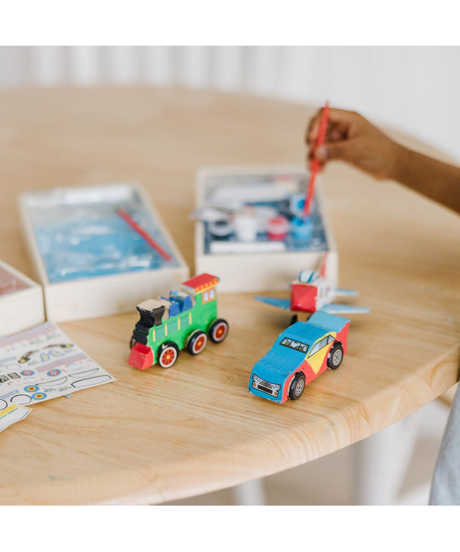 Createed by Me!™ Vehicle Craft Kit 3-Pack: Plane, Train, Race Car