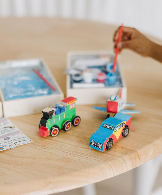Createed by Me!™ Vehicle Craft Kit 3-Pack: Plane, Train, Race Car