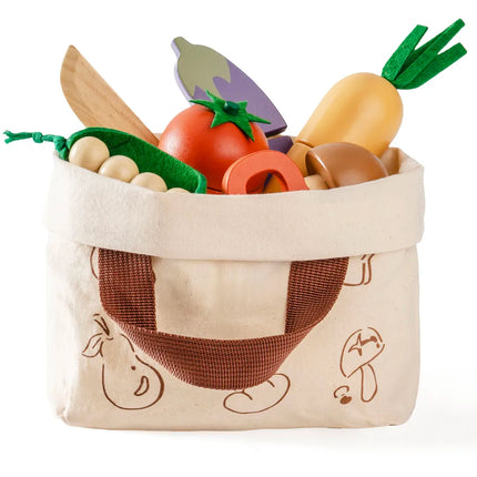 Wooden Childs Play Food Set - Vegetables