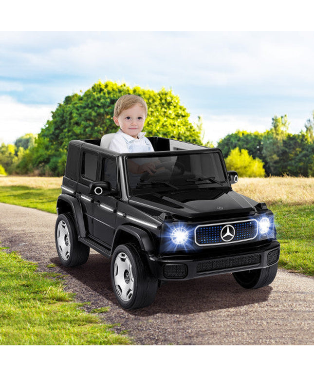 12V Licensed Mercedes-Benz EQG Kids Ride on Car With Remote Control-Black