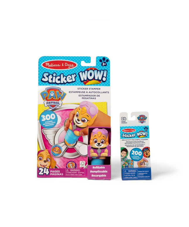 Sticker WOW!™ PAW Patrol Skye Bundle: Activity Pad & Sticker Stamper + Mini Activity Pad and 200 Refill Stickers