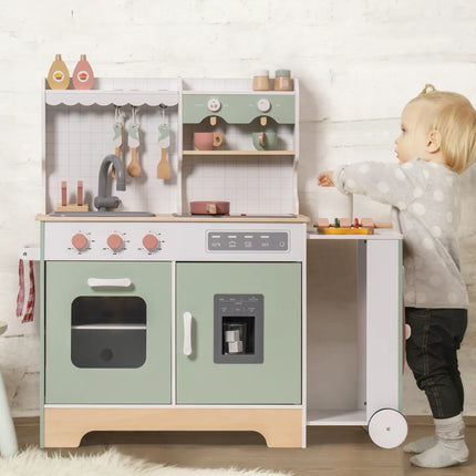 Wooden Play Kitchen Set - Expandable