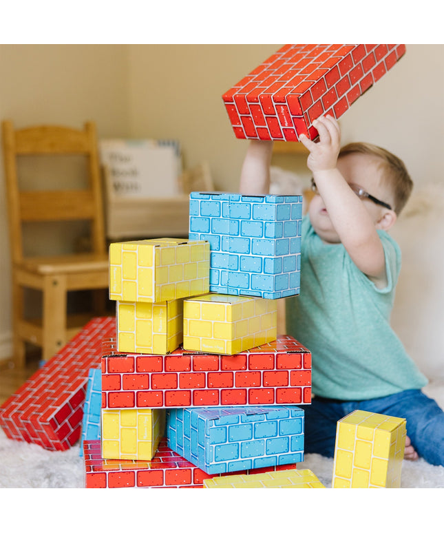 Deluxe Jumbo Cardboard Blocks - 40 Pieces