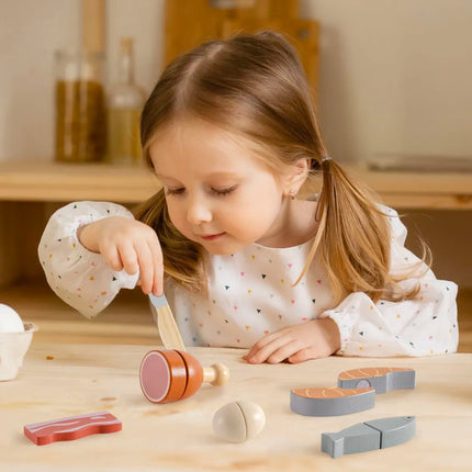 Wooden Childs Play Food Set - Meat