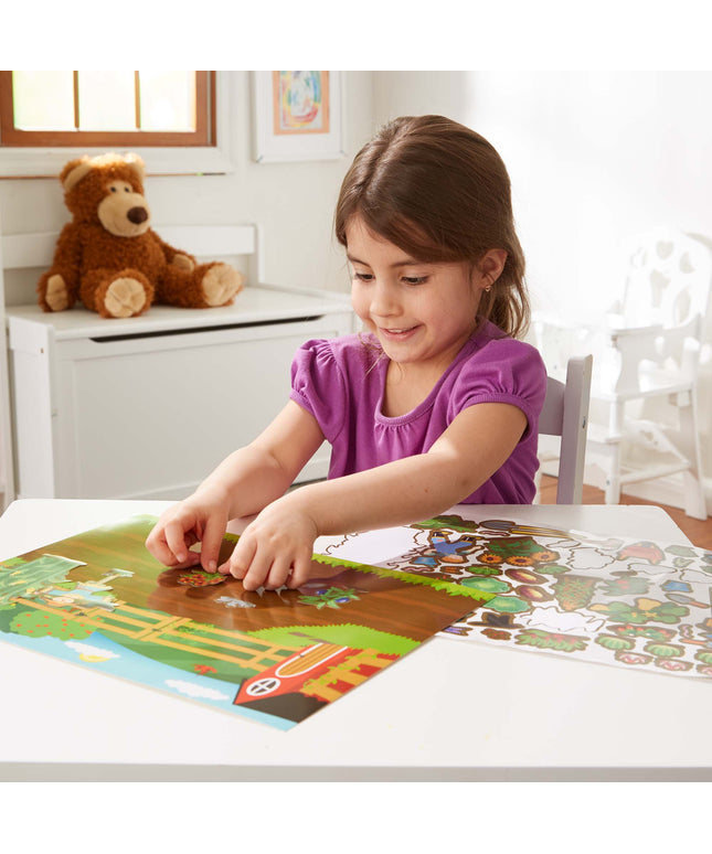 Reusable Sticker Pad 3-Pack: Jungle, Farm, Under the Sea