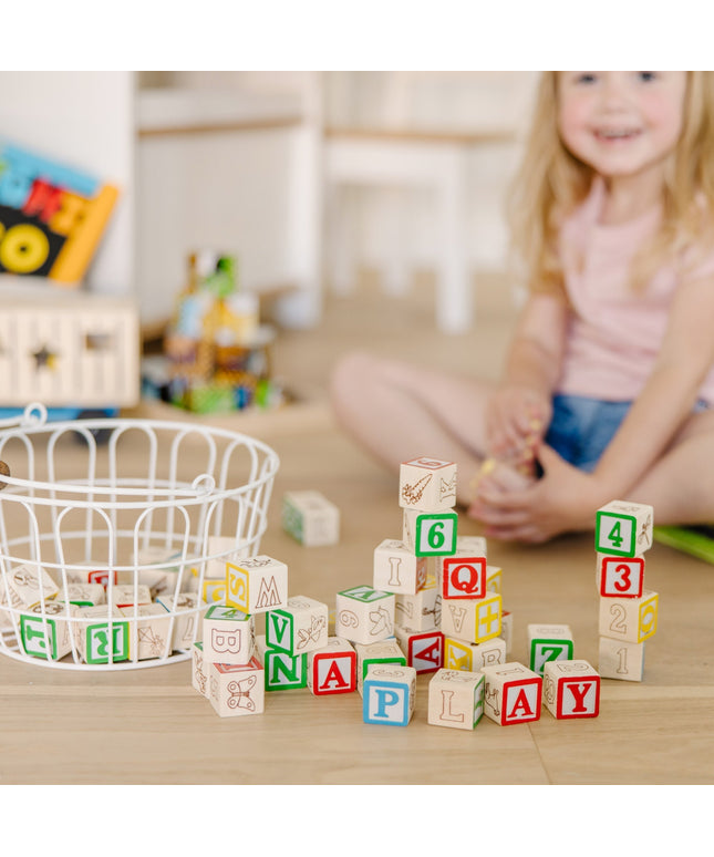 Wooden ABC/123 Blocks