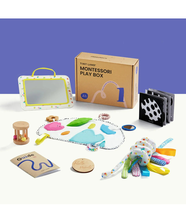 Tiny Land® Montessori Toys for Newborns (0–3 Months)