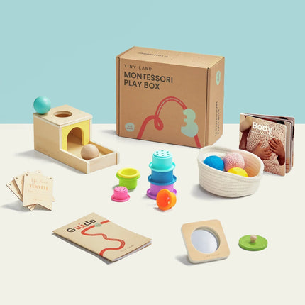 Tiny Land® Montessori Toys Set for Newborns ( 6-9 Month )
