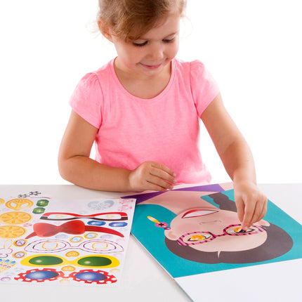 Make-a-Face Sticker Pad - Fashion Faces