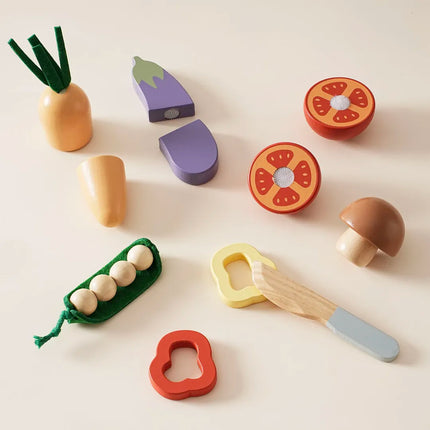 Wooden Childs Play Food Set - Vegetables