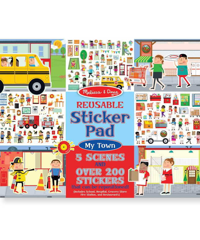Reusable Sticker Pad - My Town