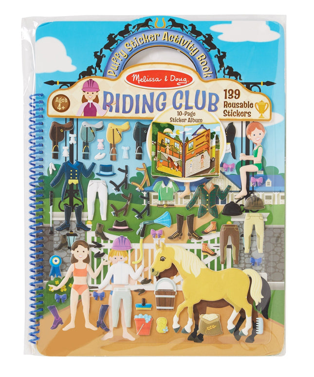 Puffy Sticker Activity Book - Riding Club