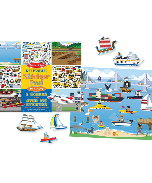 Reusable Sticker Pad - Vehicles