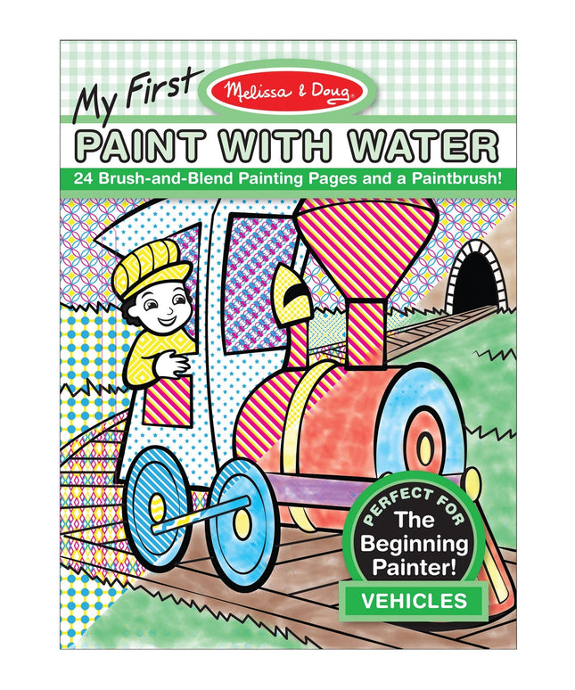 My First Paint with Water - Vehicles