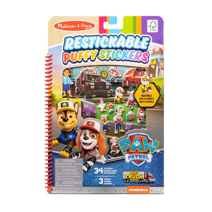 PAW Patrol Restickable Puffy Stickers - Big Truck Pups
