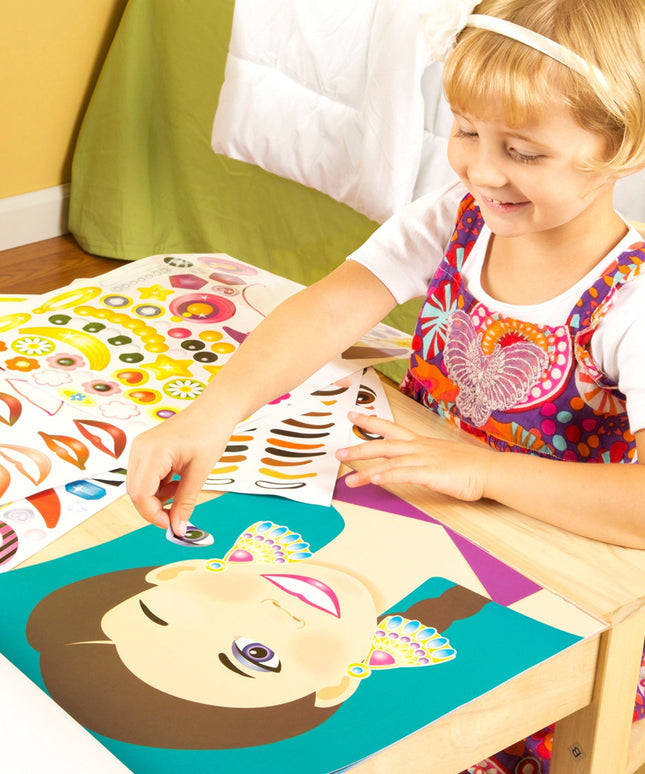 Make-a-Face Sticker Pad - Fashion Faces