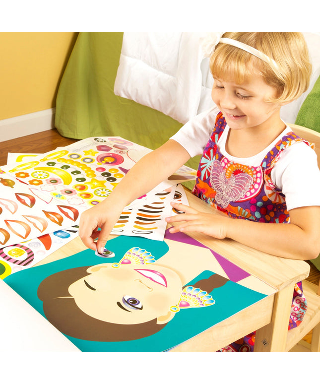 Make-a-Face Sticker Pad - Fashion Faces
