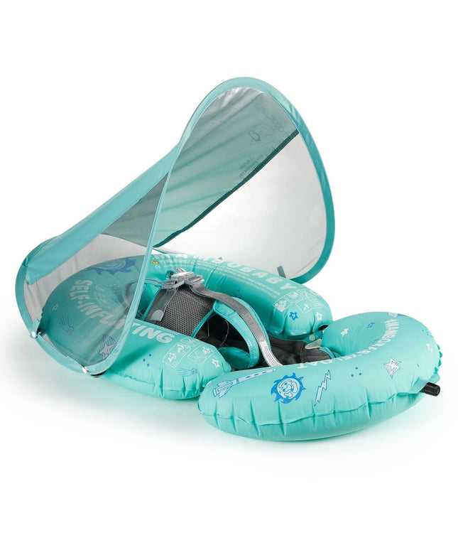 Mambobaby Float Self-Inflating Floating Bed with Canopy