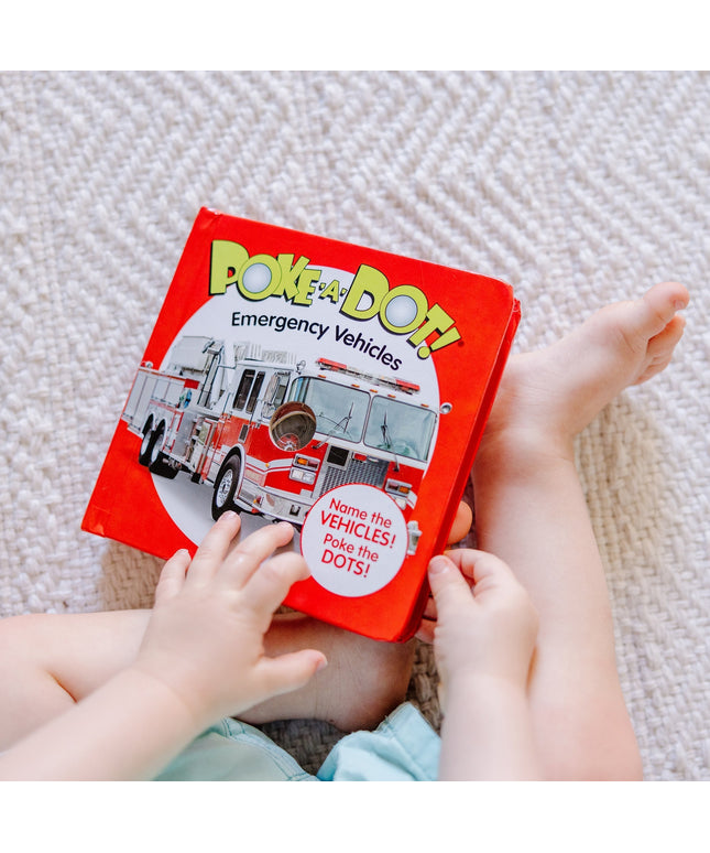 Poke-a-Dot: Emergency Vehicles Board Book