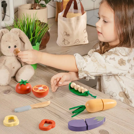 Wooden Childs Play Food Set - Vegetables