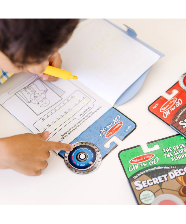 On the Go™ Secret Decoder Activity Books 3-Pack: Slippery Flippers, Runaway Ruby, Game Book