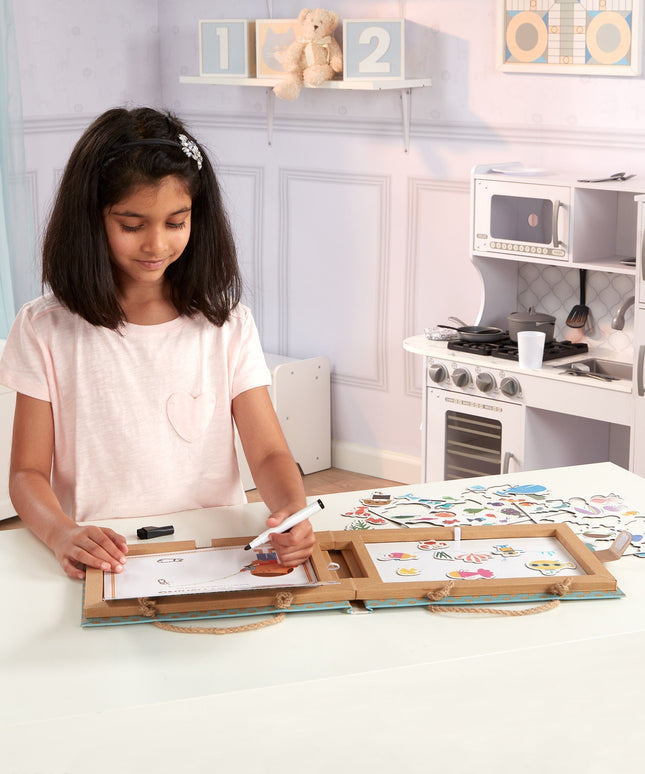 Natural Play: Play, Draw, Create Reusable Drawing & Magnet Kit – Ocean