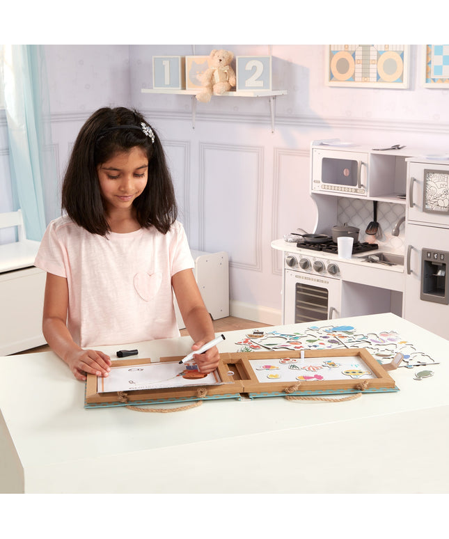 Natural Play: Play, Draw, Create Reusable Drawing & Magnet Kit – Ocean