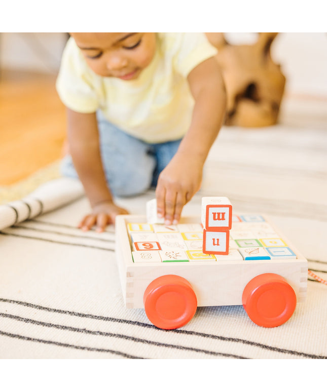 Classic ABC Block Cart
