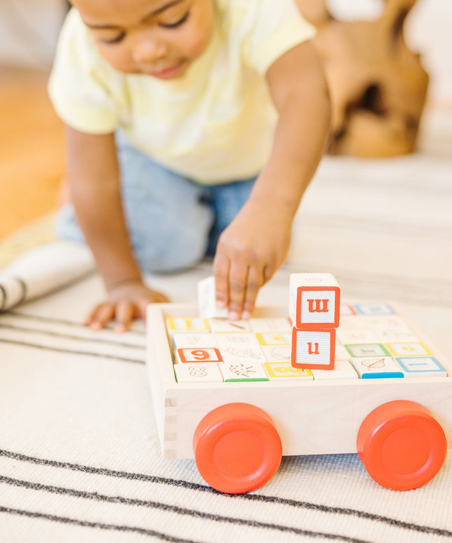 Classic ABC Block Cart