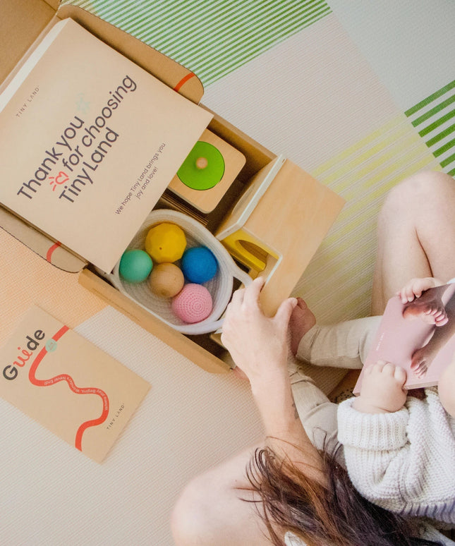 Tiny Land® Montessori Toys Set for Newborns ( 6-9 Month )