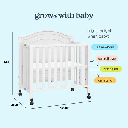 Charlie Folding Portable 3-in-1 Mini Crib